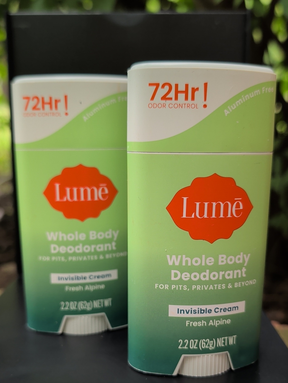 Lume Whole Body Deodorant Invisible Cream - Fresh Alpine Pack of 2